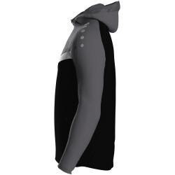 JAKO Iconic Trainingsjacke mit Kapuze 801 - schwarz/anthrazit M