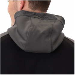 JAKO Iconic Trainingsjacke mit Kapuze 801 - schwarz/anthrazit L