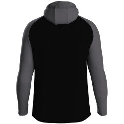 JAKO Iconic Trainingsjacke mit Kapuze 801 - schwarz/anthrazit L