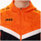JAKO Iconic Trainingsjacke mit Kapuze 807 - schwarz/neonorange M