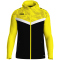 JAKO Iconic Trainingsjacke mit Kapuze 808 - schwarz/soft yellow S