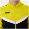 JAKO Iconic Trainingsjacke mit Kapuze 808 - schwarz/soft yellow M
