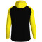 JAKO Iconic Trainingsjacke mit Kapuze 808 - schwarz/soft yellow M