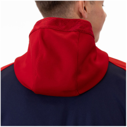 JAKO Iconic Trainingsjacke mit Kapuze 901 - marine/chili rot XXL