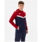 JAKO Iconic Trainingsjacke mit Kapuze 901 - marine/chili rot 3XL