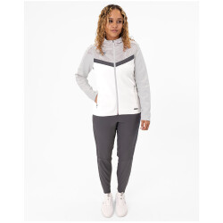 JAKO Iconic Trainingsjacke mit Kapuze Damen 016 - weiß/soft grey/anthra light 34