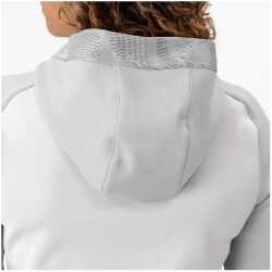 JAKO Iconic Trainingsjacke mit Kapuze Damen 016 - weiß/soft grey/anthra light 34