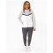JAKO Iconic Trainingsjacke mit Kapuze Damen 016 - weiß/soft grey/anthra light 34