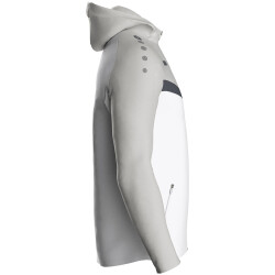 JAKO Iconic Trainingsjacke mit Kapuze 016 - weiß/soft grey/anthra light S