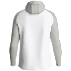 JAKO Iconic Trainingsjacke mit Kapuze 016 - weiß/soft grey/anthra light L