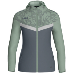 JAKO Iconic Trainingsjacke mit Kapuze Damen 852 - anthra...