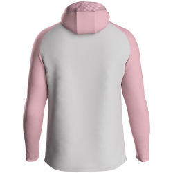 JAKO Iconic Trainingsjacke mit Kapuze 851 - soft grey/dusky pink/anthra light 3XL