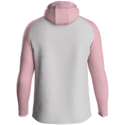 JAKO Iconic Trainingsjacke mit Kapuze 851 - soft grey/dusky pink/anthra light 4XL