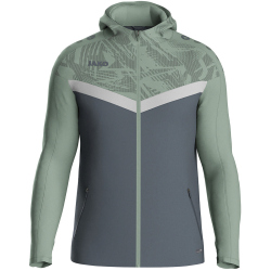 JAKO Iconic Trainingsjacke mit Kapuze 852 - anthra...