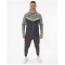 JAKO Iconic Trainingsjacke mit Kapuze 852 - anthra light/mintgrün/soft grey S