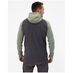 JAKO Iconic Trainingsjacke mit Kapuze 852 - anthra light/mintgrün/soft grey L