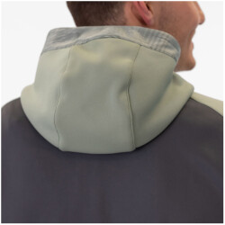 JAKO Iconic Trainingsjacke mit Kapuze 852 - anthra light/mintgrün/soft grey L