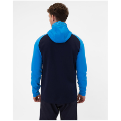 JAKO Iconic Trainingsjacke mit Kapuze 914 - marine/jako blau/neongelb M