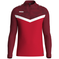 JAKO Iconic 1/4-Zip Sweatshirt Kinder 103 - rot/weinrot 152