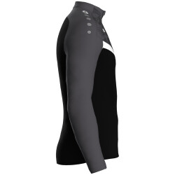 JAKO Iconic 1/4-Zip Sweatshirt 801 - schwarz/anthrazit 3XL
