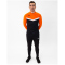 JAKO Iconic 1/4-Zip Sweatshirt 807 - schwarz/neonorange S