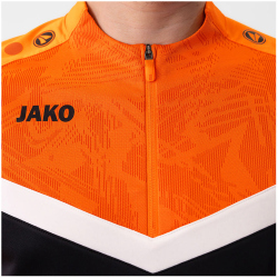 JAKO Iconic 1/4-Zip Sweatshirt 807 - schwarz/neonorange L