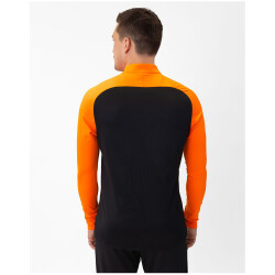 JAKO Iconic 1/4-Zip Sweatshirt 807 - schwarz/neonorange XXL