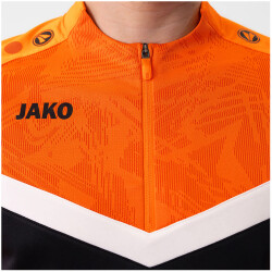 JAKO Iconic 1/4-Zip Sweatshirt 807 - schwarz/neonorange XXL