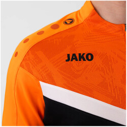 JAKO Iconic 1/4-Zip Sweatshirt 807 - schwarz/neonorange XXL