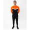 JAKO Iconic 1/4-Zip Sweatshirt 807 - schwarz/neonorange XXL