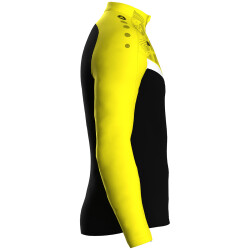 JAKO Iconic 1/4-Zip Sweatshirt 808 - schwarz/soft yellow L