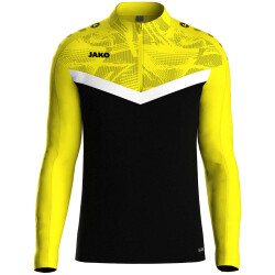 JAKO Iconic 1/4-Zip Sweatshirt 808 - schwarz/soft yellow XL