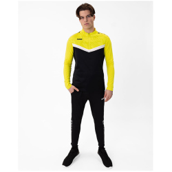 JAKO Iconic 1/4-Zip Sweatshirt 808 - schwarz/soft yellow 3XL