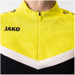 JAKO Iconic 1/4-Zip Sweatshirt 808 - schwarz/soft yellow 3XL