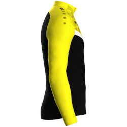 JAKO Iconic 1/4-Zip Sweatshirt 808 - schwarz/soft yellow 3XL