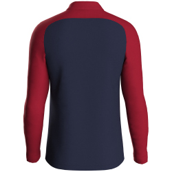 JAKO Iconic 1/4-Zip Sweatshirt 901 - marine/chili rot S