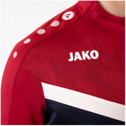 JAKO Iconic 1/4-Zip Sweatshirt 901 - marine/chili rot M