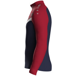 JAKO Iconic 1/4-Zip Sweatshirt 901 - marine/chili rot M