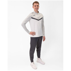 JAKO Iconic 1/4-Zip Sweatshirt 016 - weiß/soft grey/anthra light S