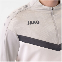 JAKO Iconic 1/4-Zip Sweatshirt 016 - weiß/soft grey/anthra light S