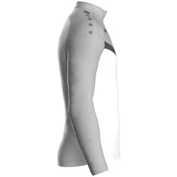 JAKO Iconic 1/4-Zip Sweatshirt 016 - weiß/soft grey/anthra light S