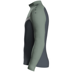 JAKO Iconic 1/4-Zip Sweatshirt 852 - anthra light/mintgrün/soft grey S