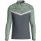 JAKO Iconic 1/4-Zip Sweatshirt 852 - anthra light/mintgrün/soft grey S