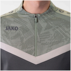 JAKO Iconic 1/4-Zip Sweatshirt 852 - anthra light/mintgrün/soft grey L