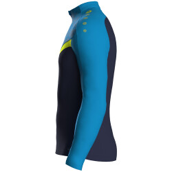JAKO Iconic 1/4-Zip Sweatshirt 914 - marine/jako blau/neongelb S