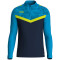 JAKO Iconic 1/4-Zip Sweatshirt 914 - marine/jako blau/neongelb S