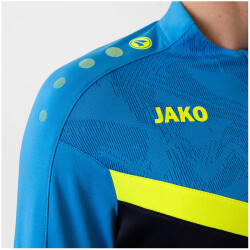 JAKO Iconic 1/4-Zip Sweatshirt 914 - marine/jako blau/neongelb L