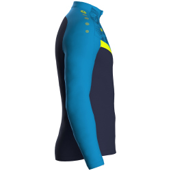 JAKO Iconic 1/4-Zip Sweatshirt 914 - marine/jako blau/neongelb XL