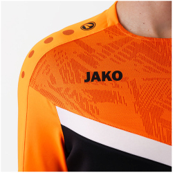 JAKO Iconic Sweatshirt 807 - schwarz/neonorange S