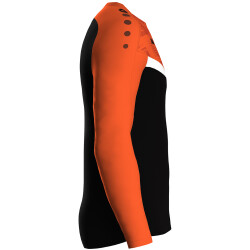 JAKO Iconic Sweatshirt 807 - schwarz/neonorange L